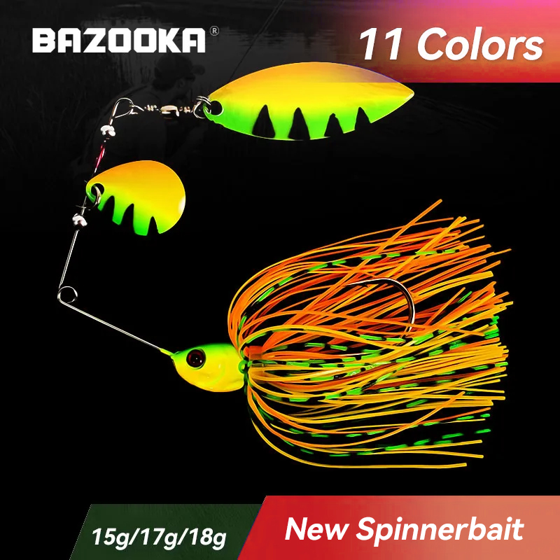 Bass Fishing Lure - Bazooka 15g 18g Spinnerbait Fishing Lure
