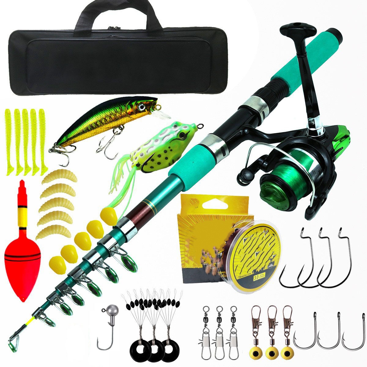 Telescopic Fishing Rod - Portable Ultralight Carp Telescopic Spinning Rod