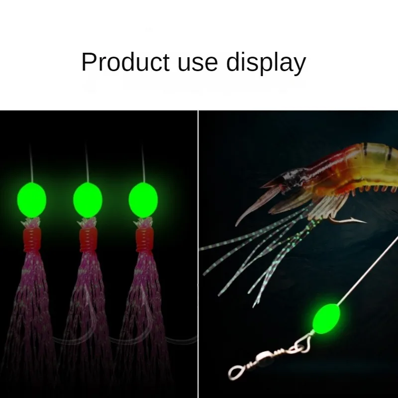 100pcs/lot Oval Night Luminous - đánh giá và giá Fishing Quest