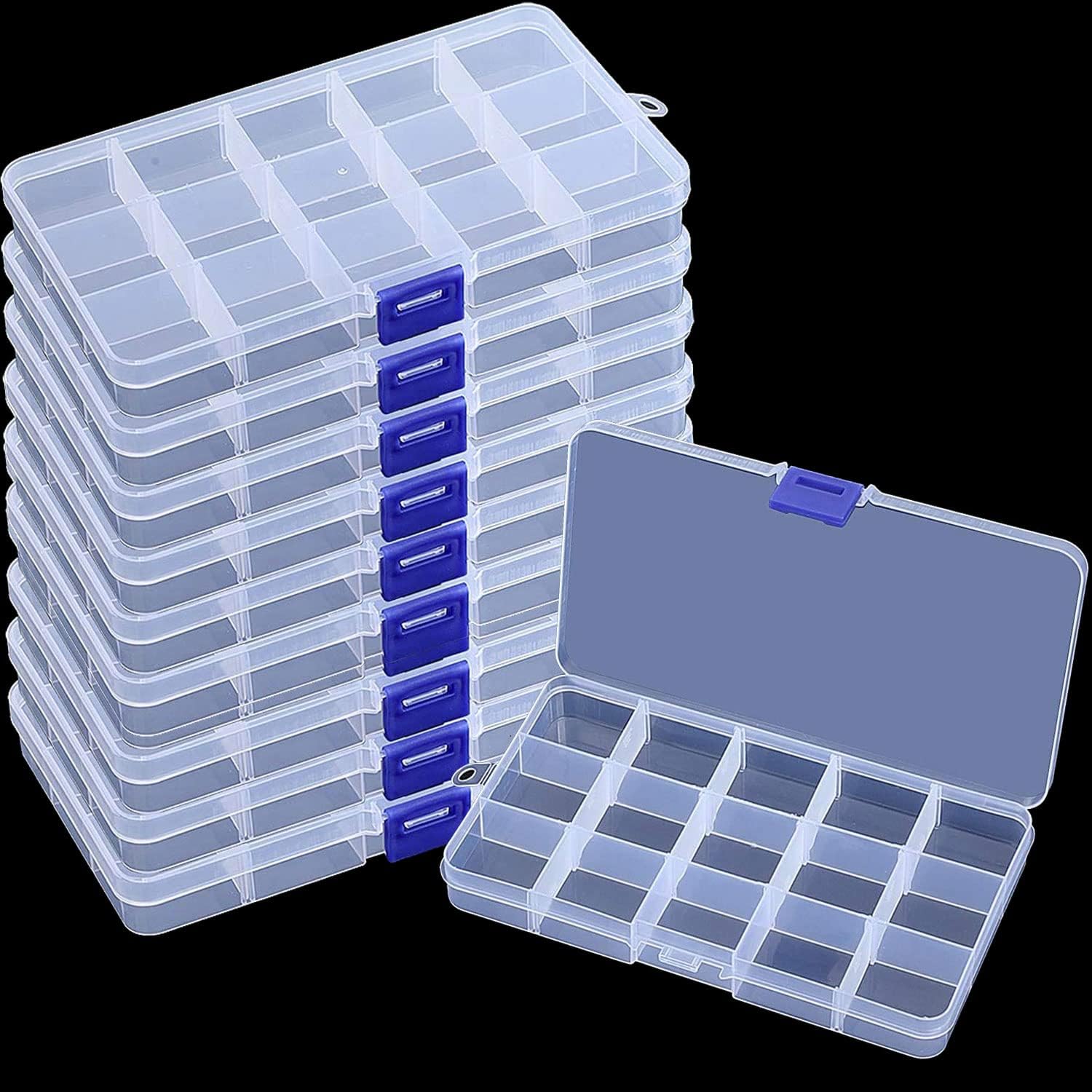 15 Grids Small Plastic Storage - đánh giá và giá Tackle Box