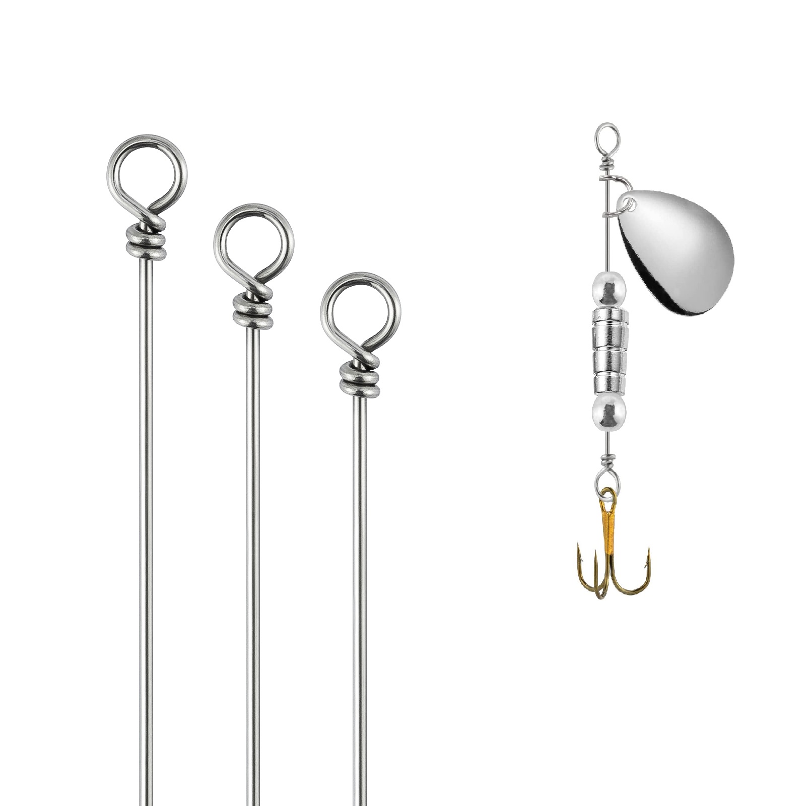 30/100 Viên Spinner Dụ Làm Trụ - đánh giá và giá Bass Fishing Lure