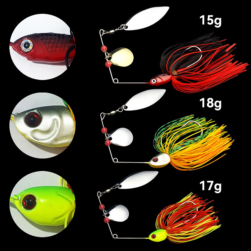 Bazooka 15g 18g Spinnerbait Fi - đánh giá và giá Bass Fishing Lure