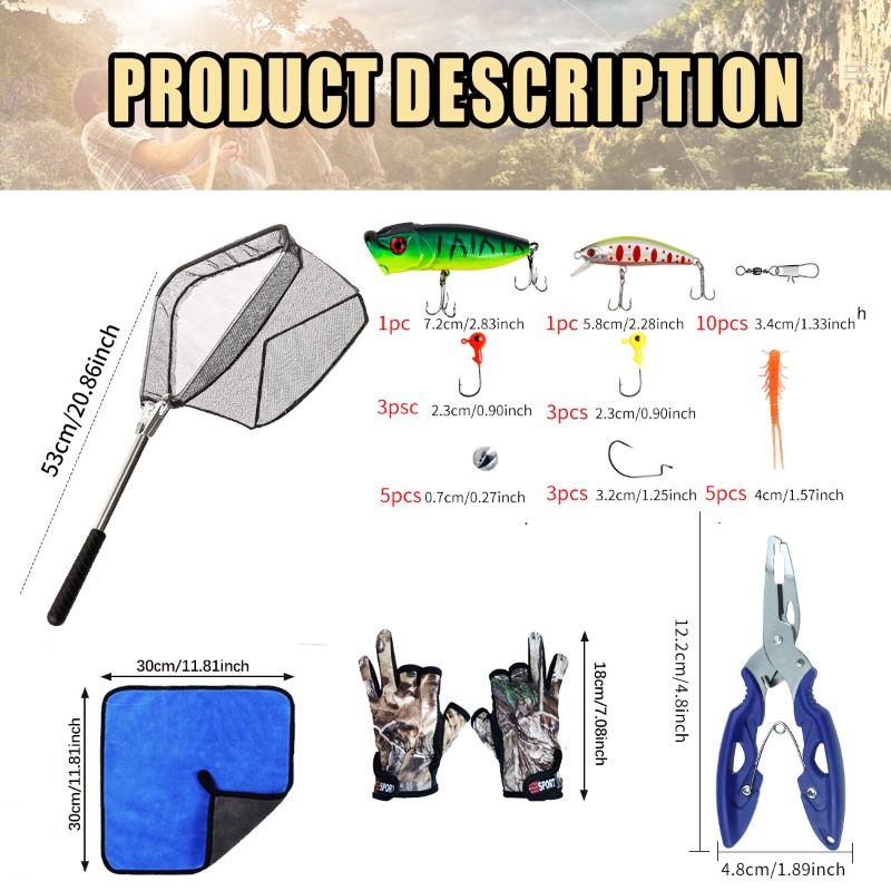 Carbon Fiber Telescopic Fishin - đánh giá và giá Bass Fishing Lure